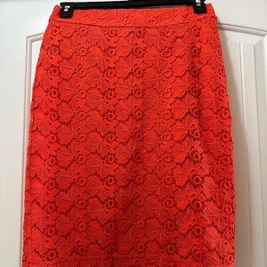 Ann Taylor Red Skirt